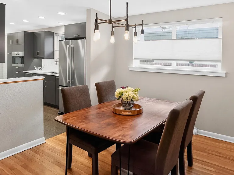 dining and kitchen