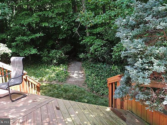 secluded back yard.