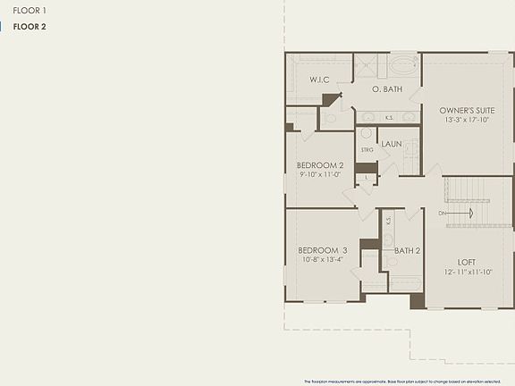 Lochridge Floor Plan, Quick Move-In Home, Floor 2
