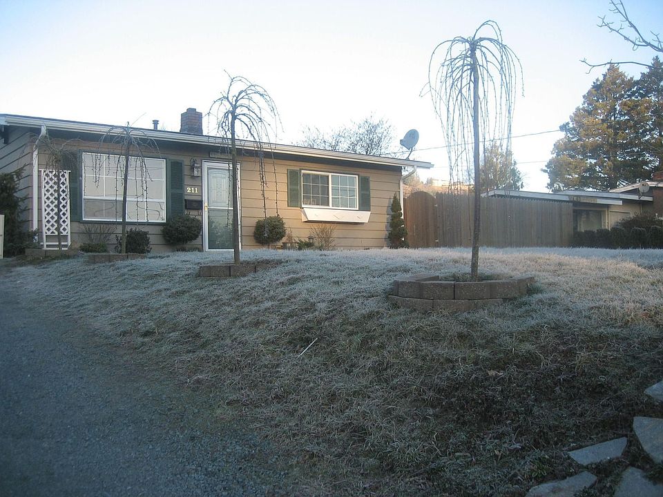 Front yard, raised off of street.