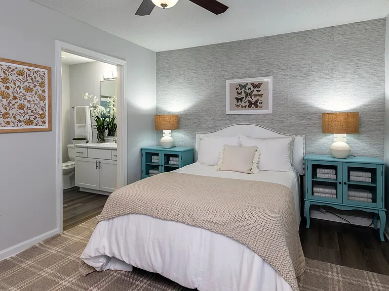 Step into the serenity in our primary bedroom with private access to an en suite bathroom.