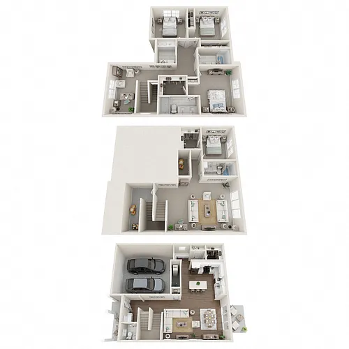 Floor plan Auburn + Basement (E3)