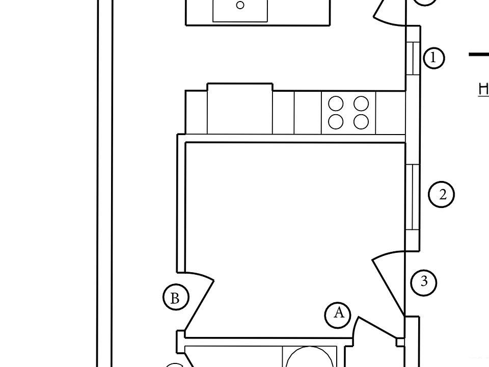 This is a layout taken from the blueprints for the property
