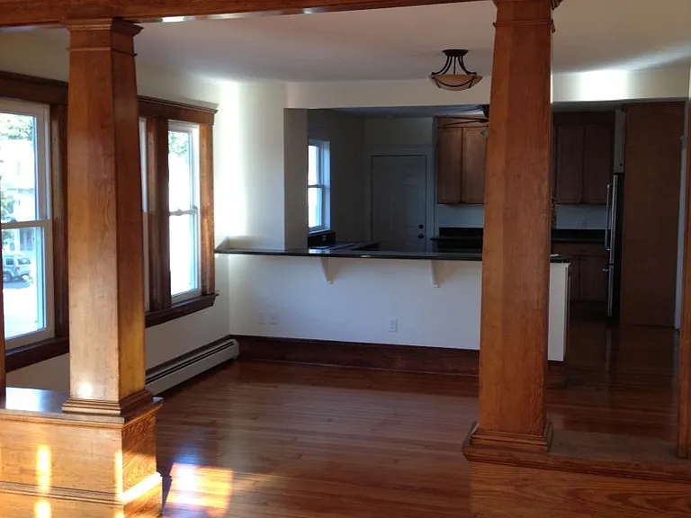 Beautiful open and spacious apartment with hardwood floors throughout