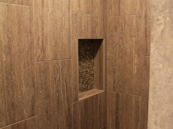 new walk-in shower