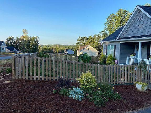 Fence and landscaping 