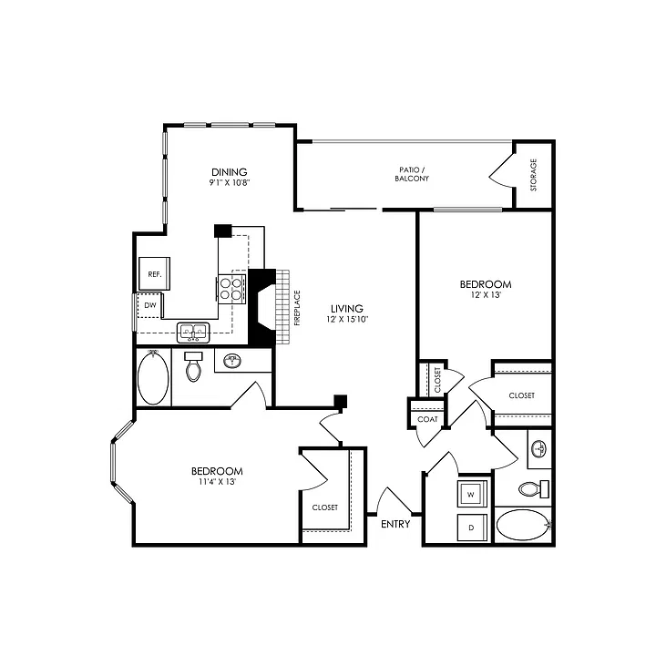 Floor plan B3R