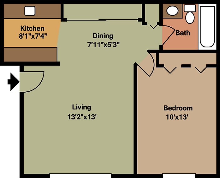 1st image of 471 Gregory Ave APT 2C