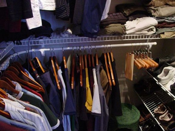 Master bed closet bottom