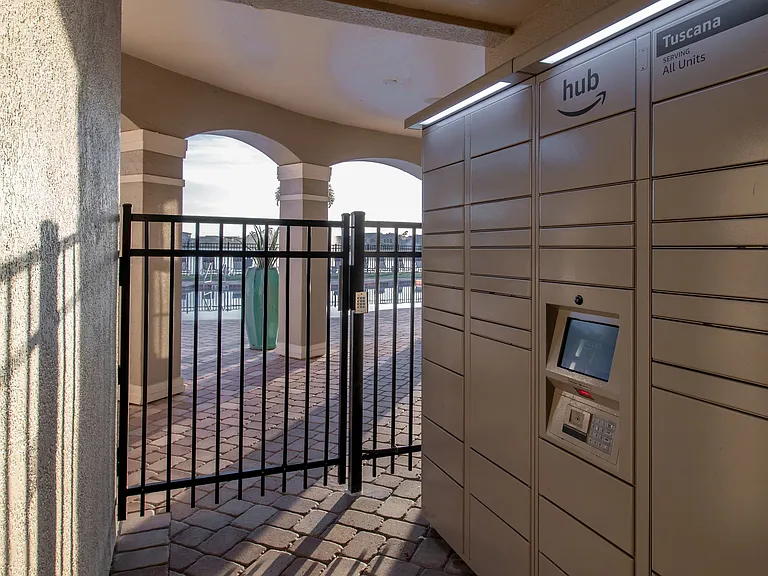 Enjoy seamless package pickup with our Amazon Hub lockers, offering secure and convenient access any time of day.