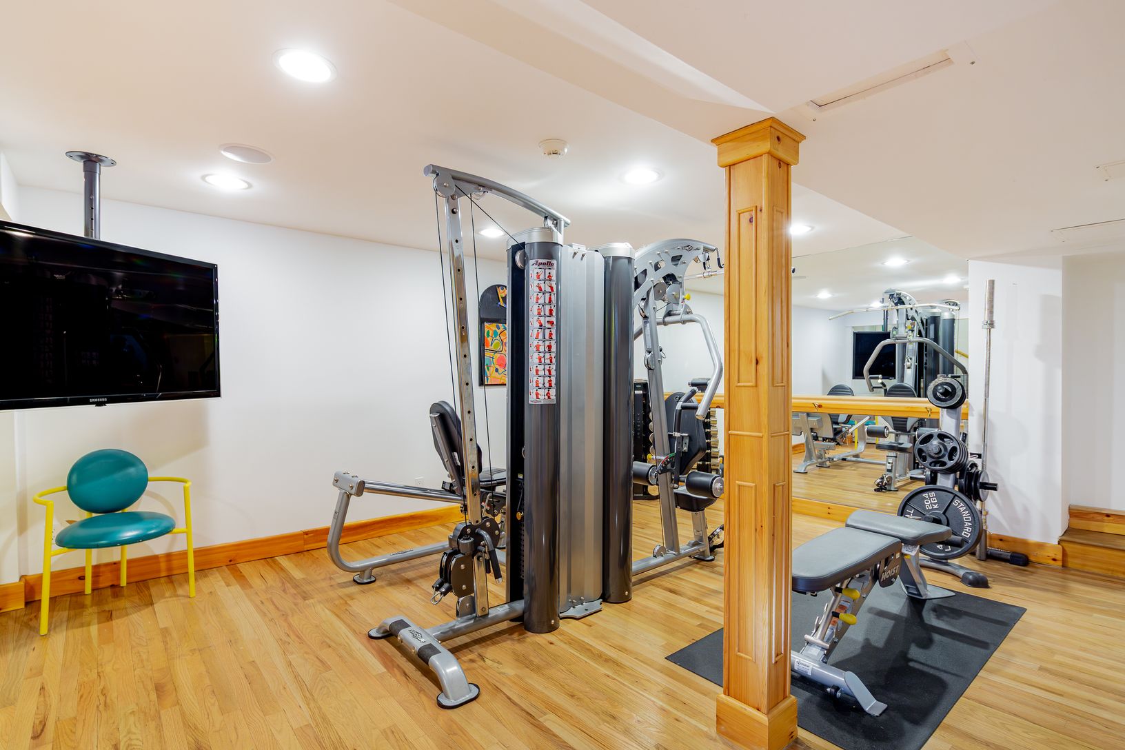 downstairs gym