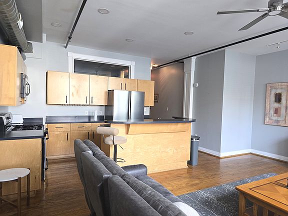 Living Room/Kitchen - Original Hardwood Floors