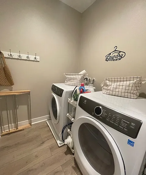 Upstairs fully appointed laundry room.