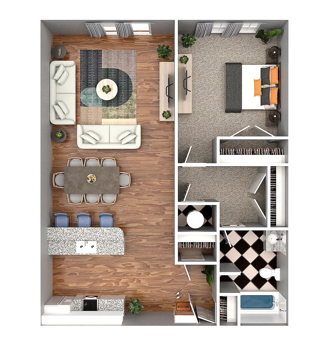 Floor plan Bluemont