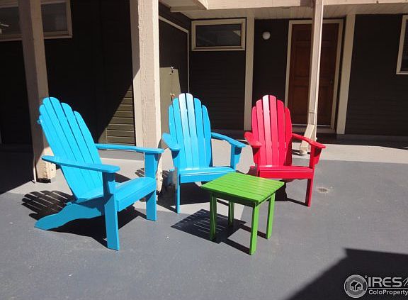 Community Adirondack chairs