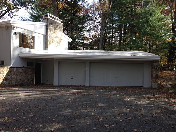 Three-car attached garage