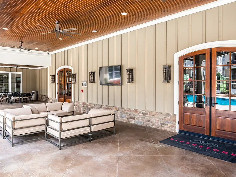 Back patio of the clubhouse