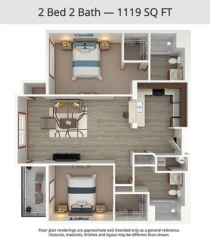 Floor plan 2 Bed 2 Bath (2)
