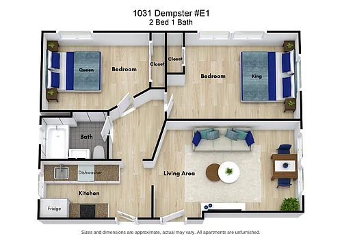 Floor plan Two Bedroom