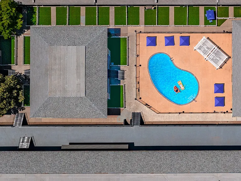 Chelsea Village Pool Aerial 2