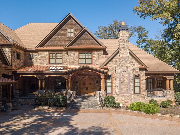 Gated waterfront estate