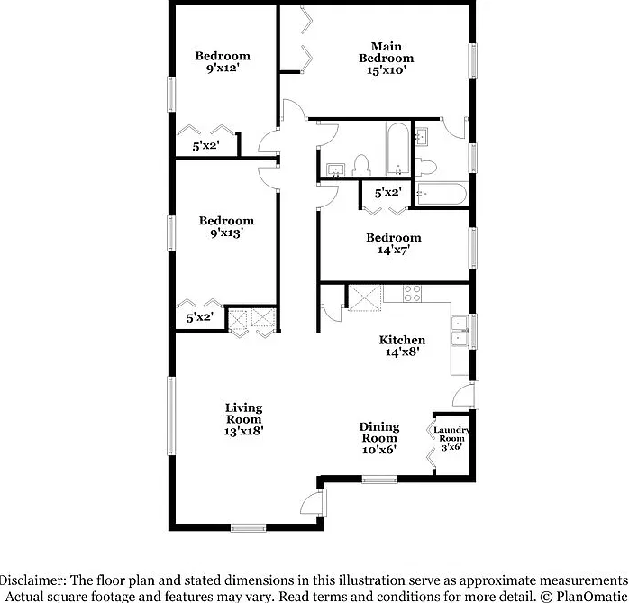 4 bed, 2.0 bath, 1288 sqft, $1,480 — Photo 2