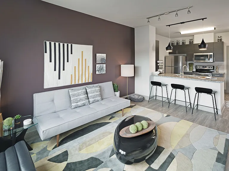 1 Bedroom Model_Living Room_Kitchen-7635