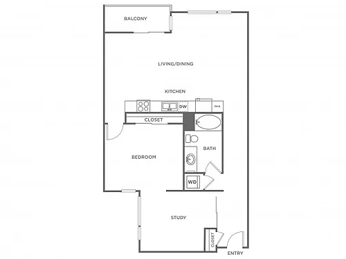 Floor plan B - Sophisticated