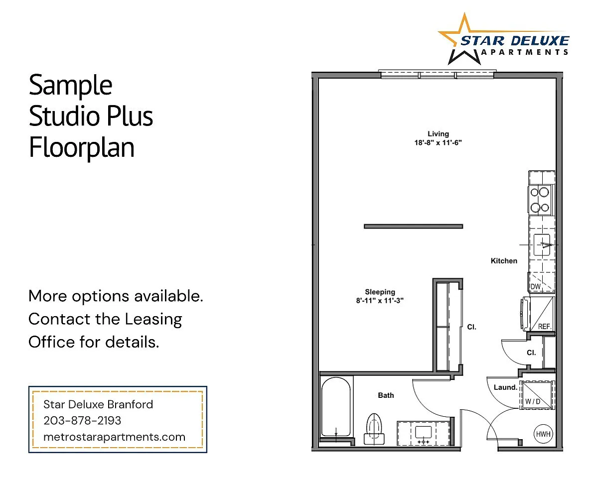 Floor plan Studio Plus