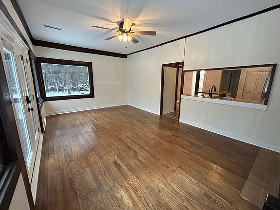 Family room looking back to kitchen