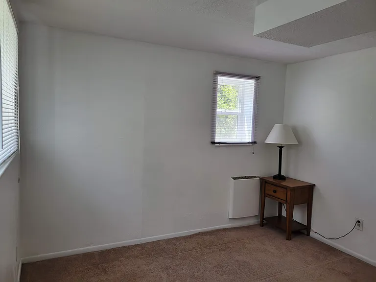 Downstairs bedroom 3 with newly installed, high efficiency, cool touch heating unit. New carpet coming soon!