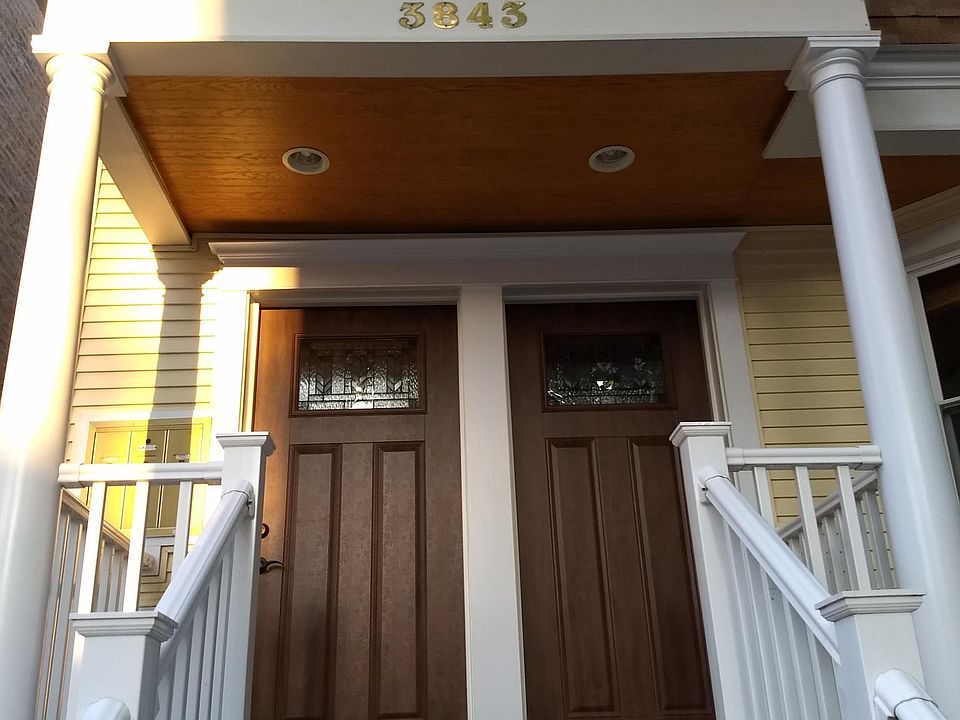 Mission style front entry doors