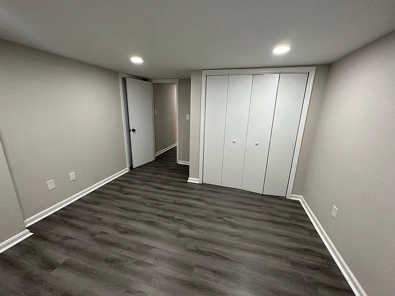 Basement bedroom with closet and can be used as office also