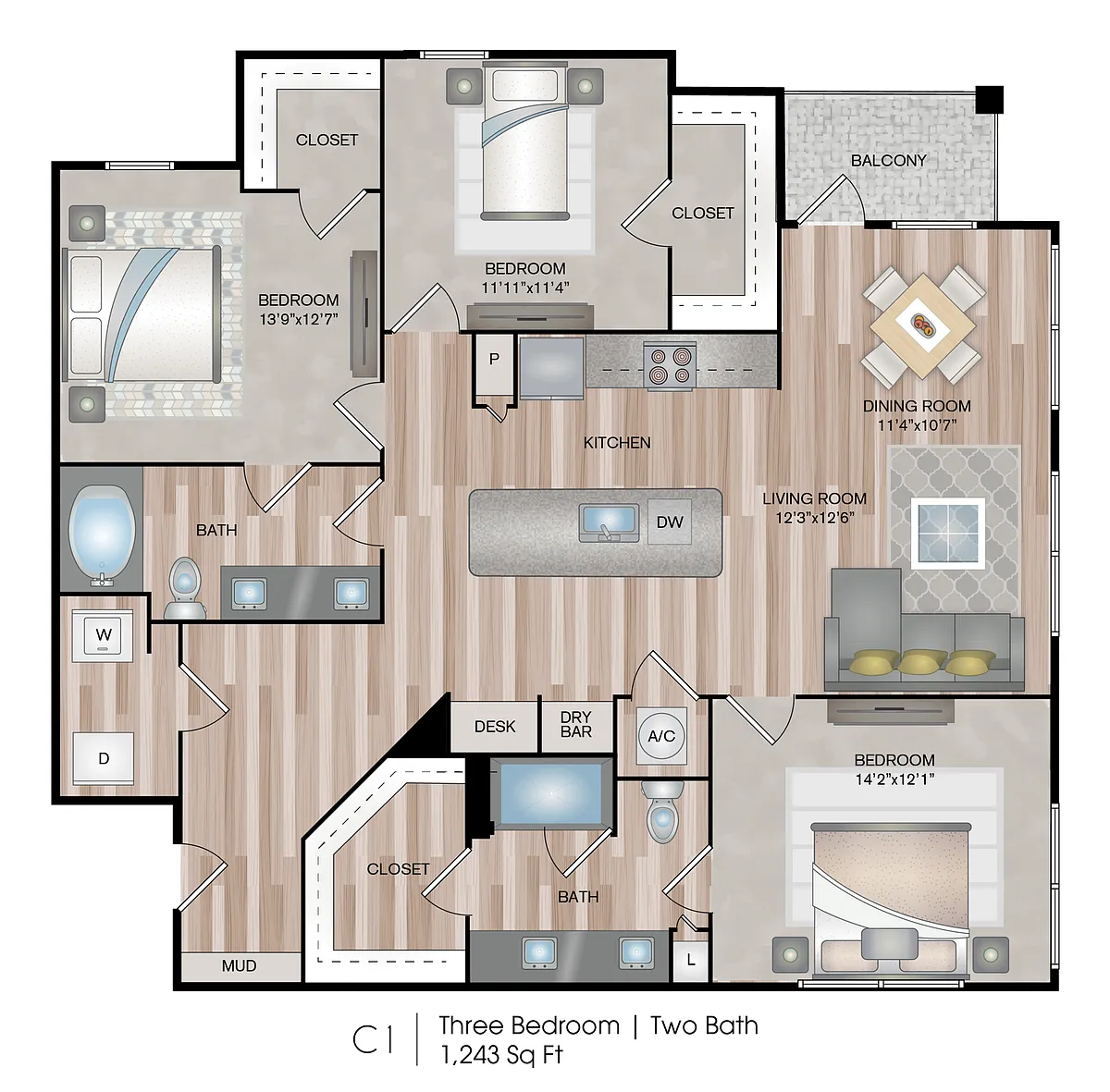 Floor plan C1