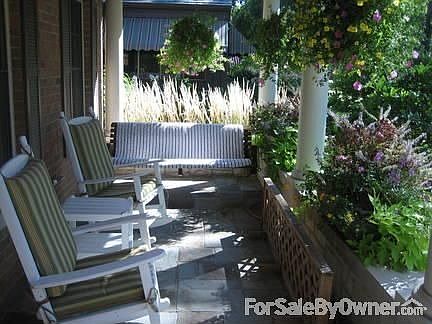Front Porch : A great place to relax and enjoy the 7x23 front porch with shade and breezes.