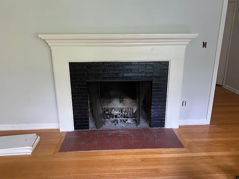 Working fireplace in family room.