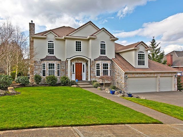 large, level lot on quiet street