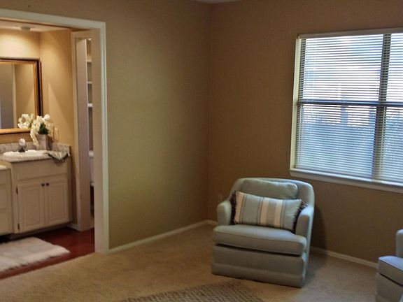 Master bedroom with attached bath