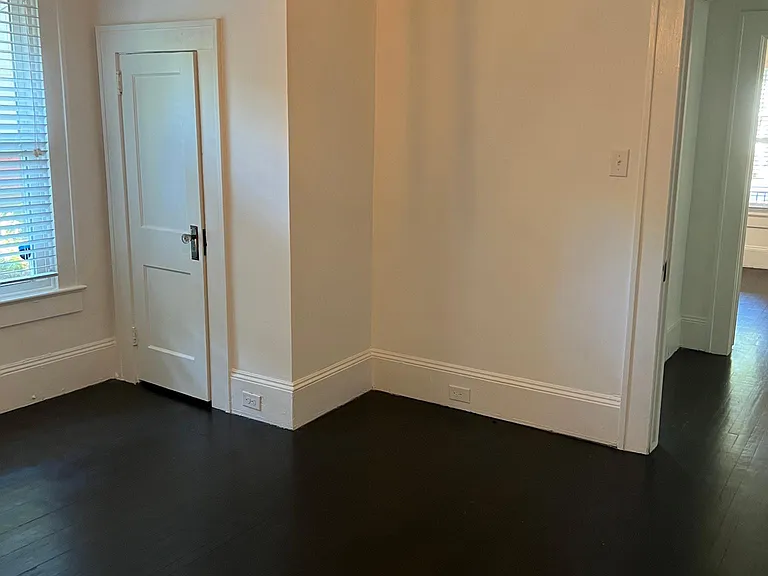 First bedroom and closet.