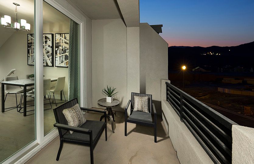 Patio Area of Model Home