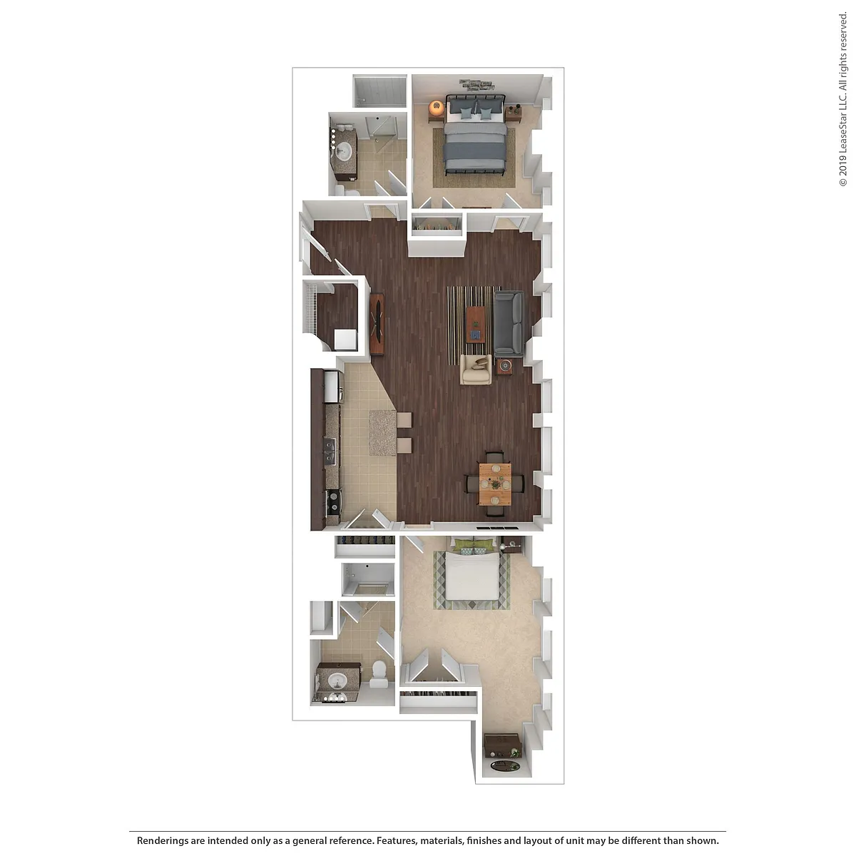 Floor plan Two Bedroom