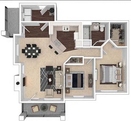 Floor plan 2X1 B1