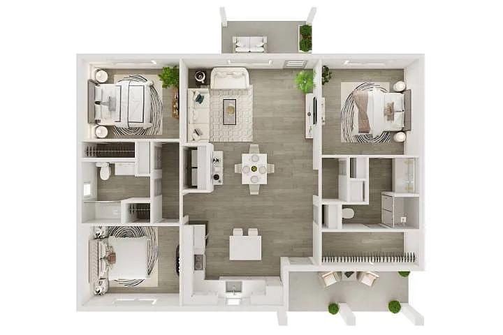 Floor plan Cottage w/ Back Yard