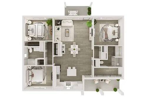 Floor plan Cottage w/ Back Yard