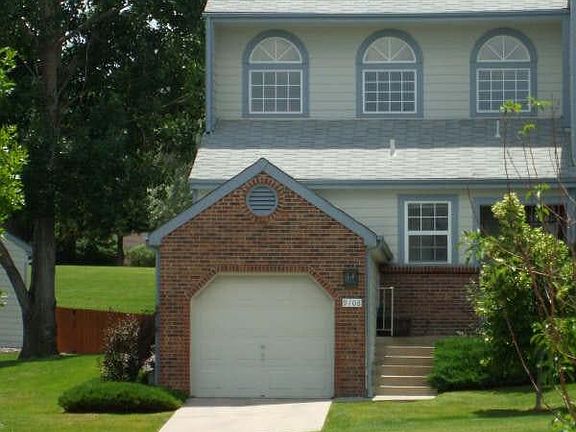 View of the front of the townhome