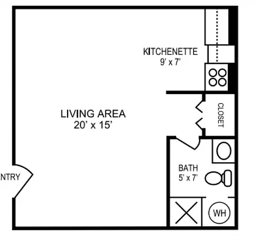 Floor plan Studio