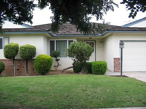 Mature landscaping in the front yard