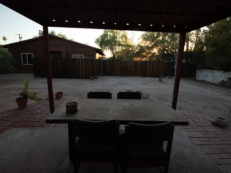 Back Patio under pagoda