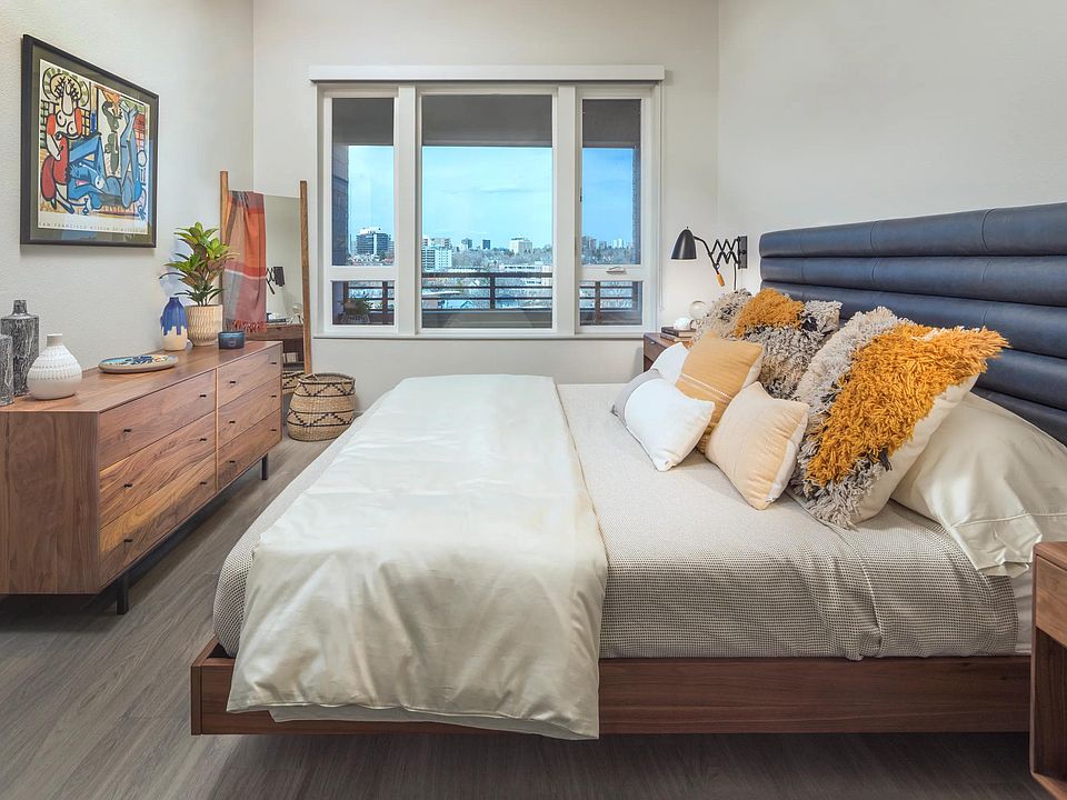 Spacious Bedroom with oversized windows
