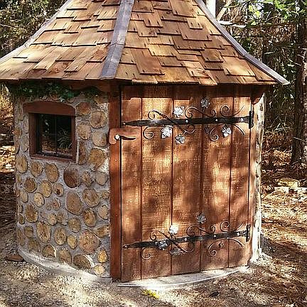 cordwood pumphouse